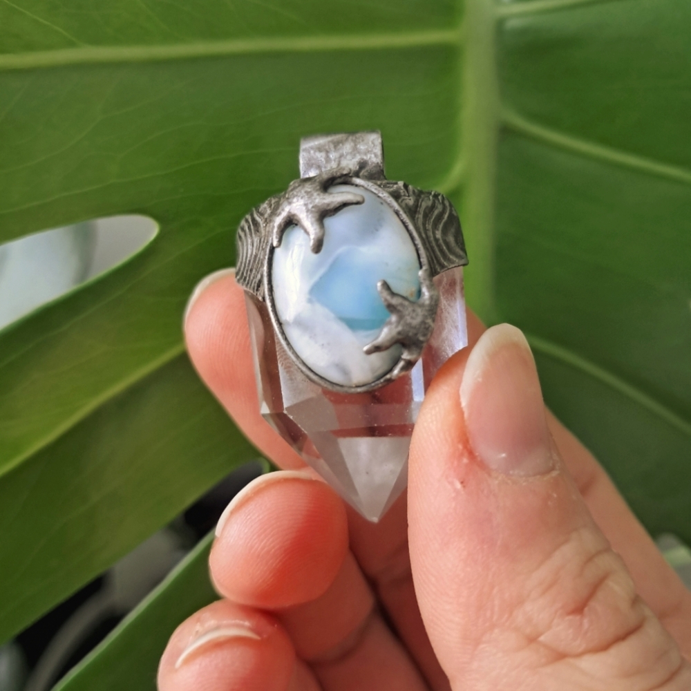 Silver and Blue Women's Ring
